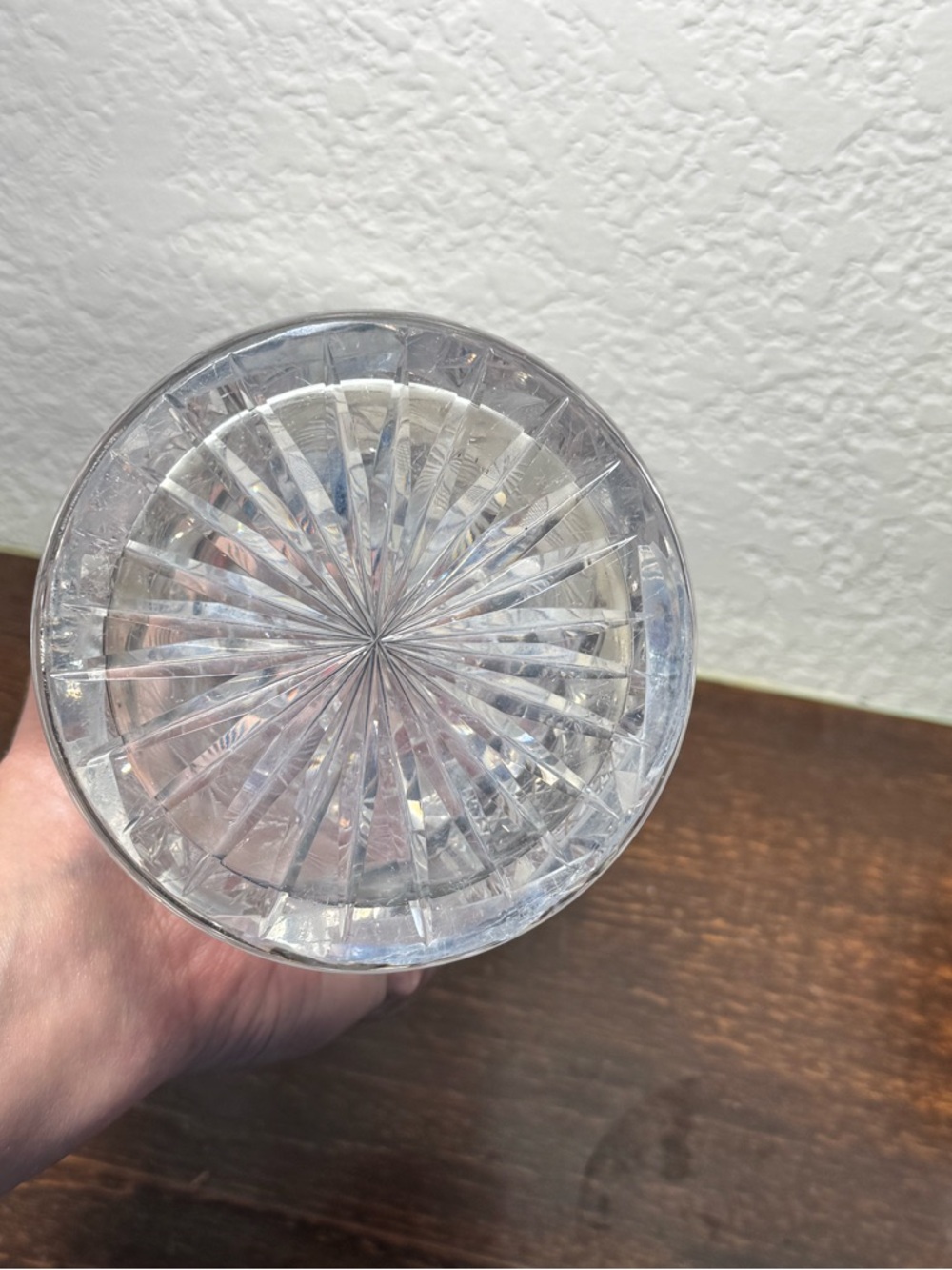 Antique American Brilliant Period Cut Glass Corset Vase 10” Tall Crystal - Picture 9 of 9